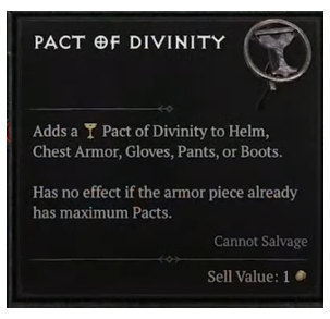 Diablo 4 Pact of Divinity