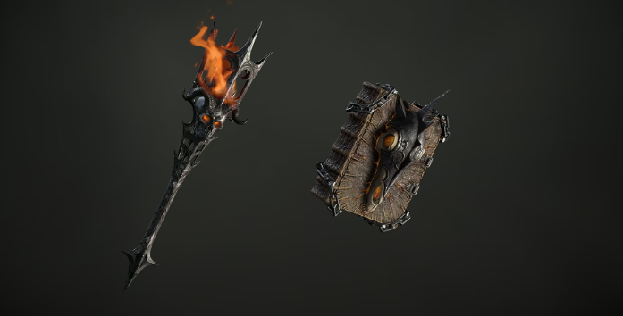 Diablo 4 Skull Torch and Fell Steed Mount Trophies