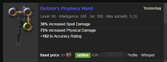 Dictator's Prophecy Wand