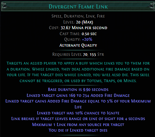 Divergent Flame Link PoE
