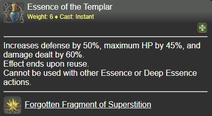 Essence of the Templar FFXIV