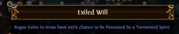 Exiled Will PoE