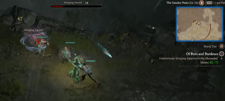 Exterminate Stinging Swarms in The Shrouded Moors - Diablo 4