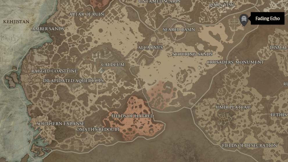 Fading Echo Diablo 4 Location