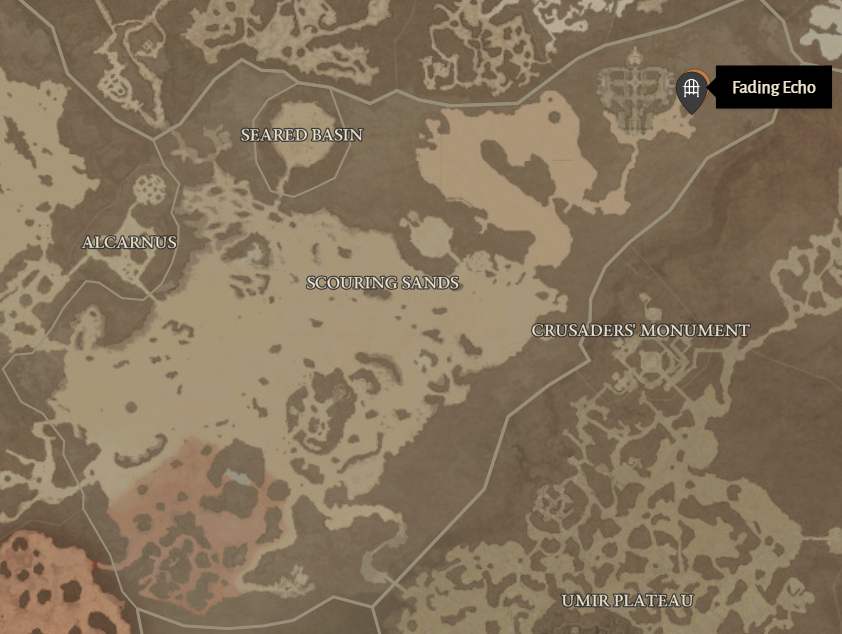 Fading Echo Diablo 4 Location