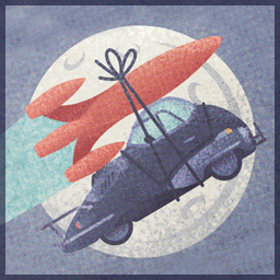Flying Car Player Icon
