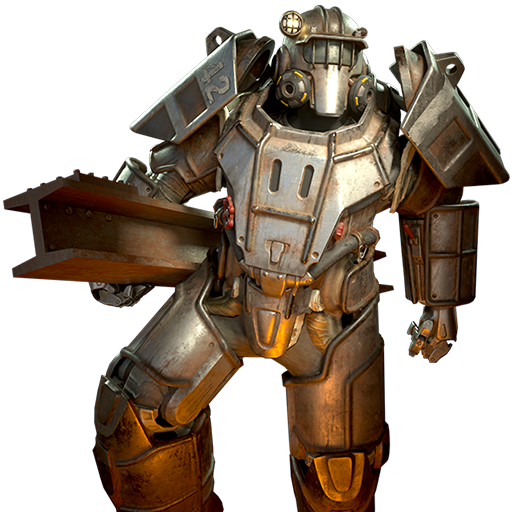 Bare Rusted Steel Union Power Armor Paint