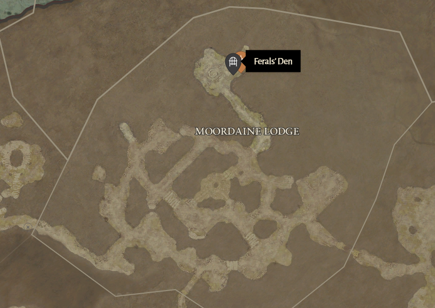 Ferals' Den Diablo 4 Location