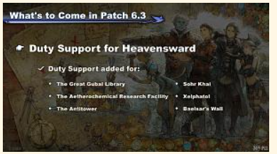 FFXIV 6.3 Duty Support for Heavensward