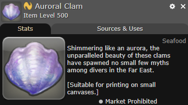 FFXIV Auroral Clam