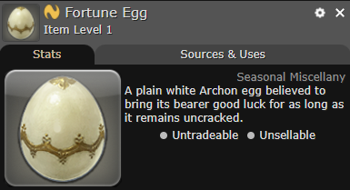 FFXIV Fortune Egg