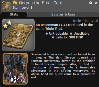 FFXIV Geryon The Steer Card