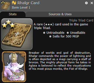Rhalgr Card