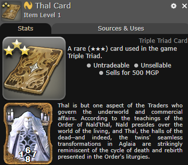Thal Card