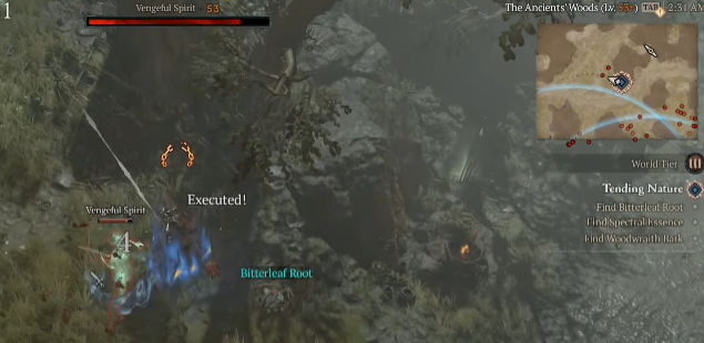 Find Bitterleaf Root - Diablo 4