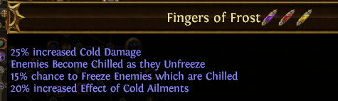 Fingers of Frost PoE