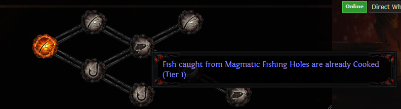 Fish Caught From Magmatic Fishing Holes Are Already Cooked PoE
