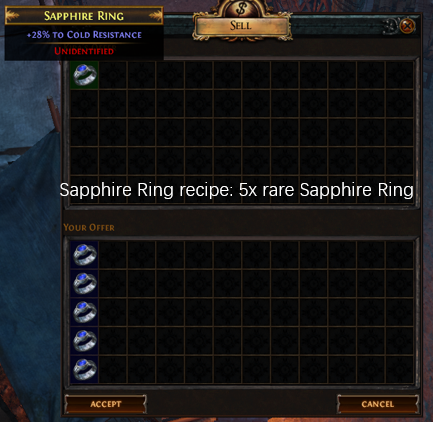 Five rare Sapphire Ring recipe
