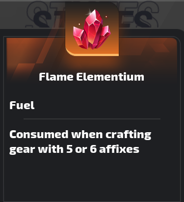 Flame Elementium Torchlight Infinite