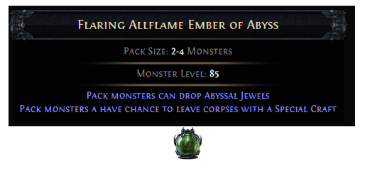 PoE Flaring Allflame Ember of Abyss