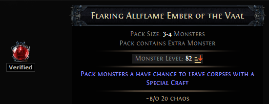 PoE Flaring Allflame Ember of the Vaal