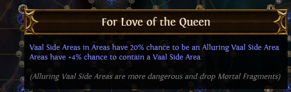 For Love of the Queen PoE