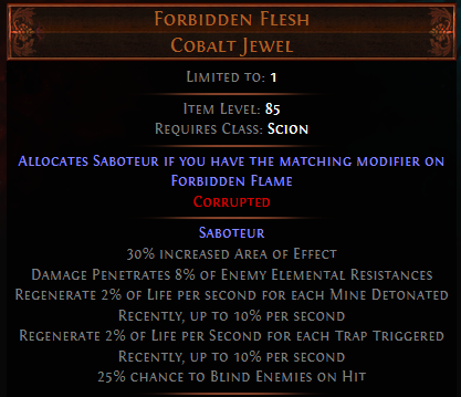 Forbidden Flesh PoE