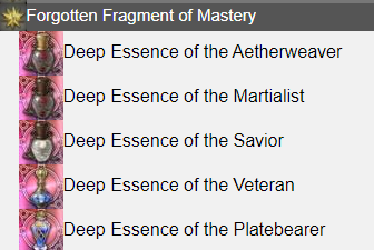 Forgotten Fragment of Mastery FFXIV