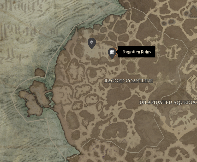 Forgotten Ruins Diablo 4 Location