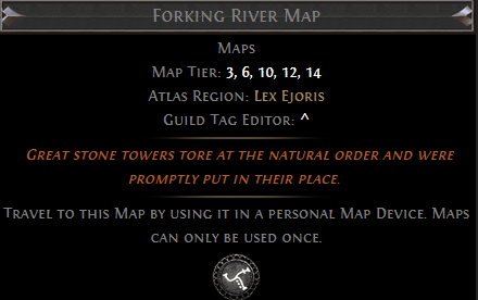 Forking River Map PoE