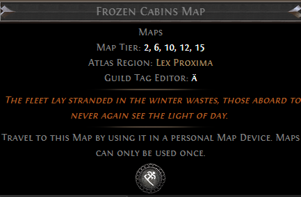 Frozen Cabins Map