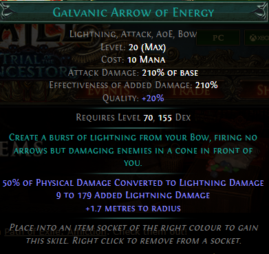 PoE Galvanic Arrow of Energy