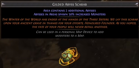 Gilded Abyss Scarab PoE