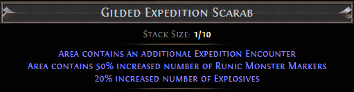 Gilded Expedition Scarab PoE