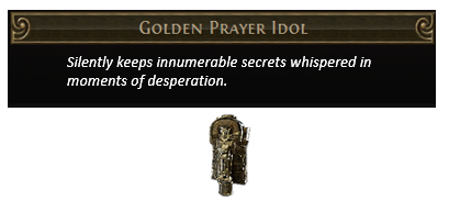 Golden Prayer Idol