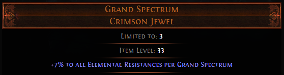 Grand Spectrum Crimson Jewel PoE