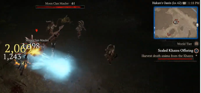 Harvest death anima from the Khazra - Diablo 4