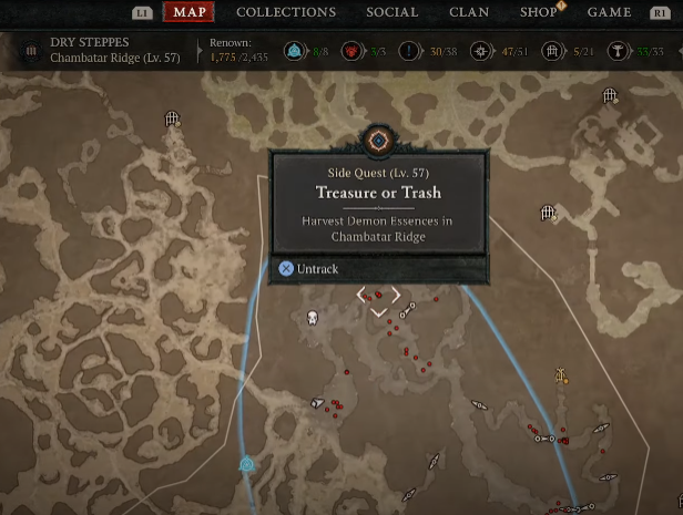 Harvest Demon Essences in Chambatar Ridge - Diablo 4