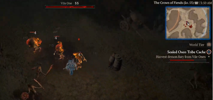 Harvest demon fury from Vile Ones - Diablo 4