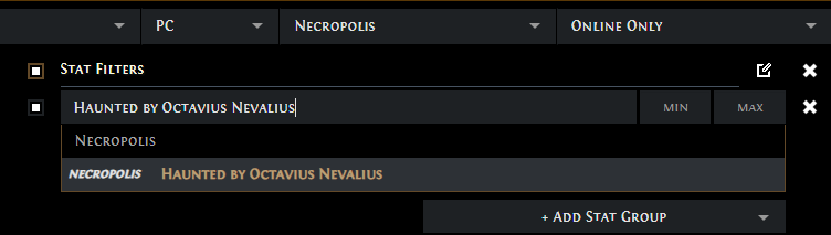 PoE Get Haunted by Octavius Nevalius