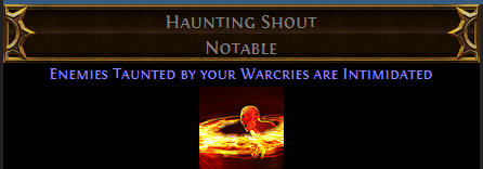 Haunting Shout PoE