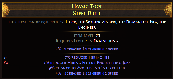 Havoc Tool Steel Drill