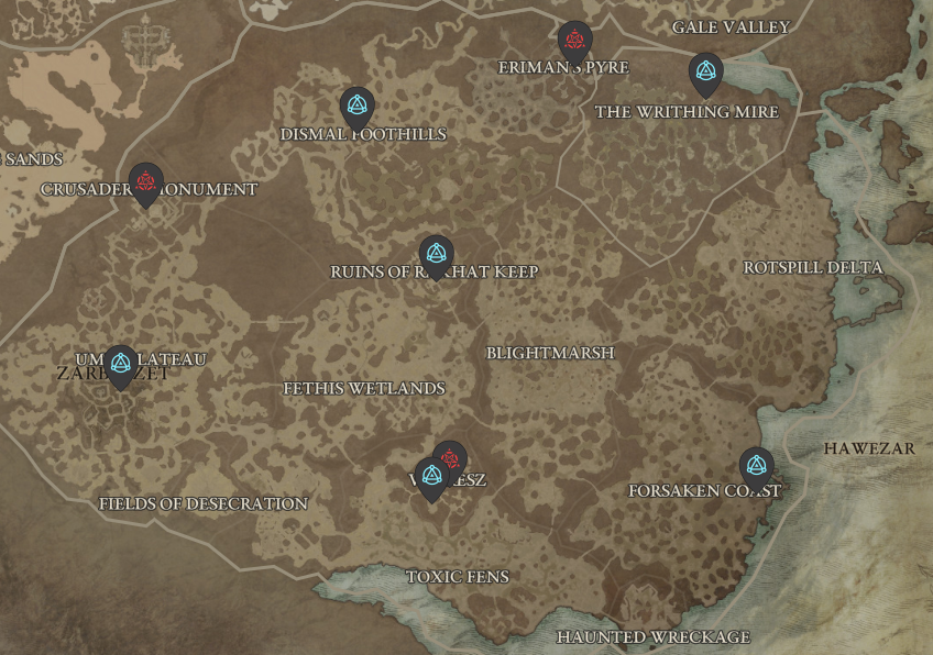 Hawezar Strongholds - Diablo 4