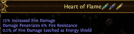 Heart of Flame PoE