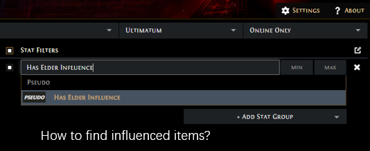 How to find influenced items