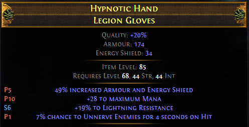 Hypnotic Hand Legion Gloves