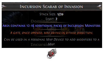 PoE Incursion Scarab of Invasion