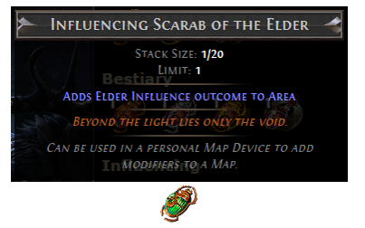 PoE Influencing Scarab of the Elder