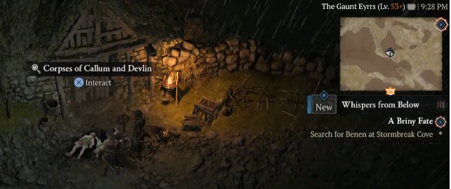 Investigate the bodies of Callum and Devlin - Diablo 4