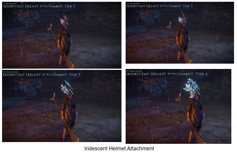 Iridescent Helmet Attachment PoE